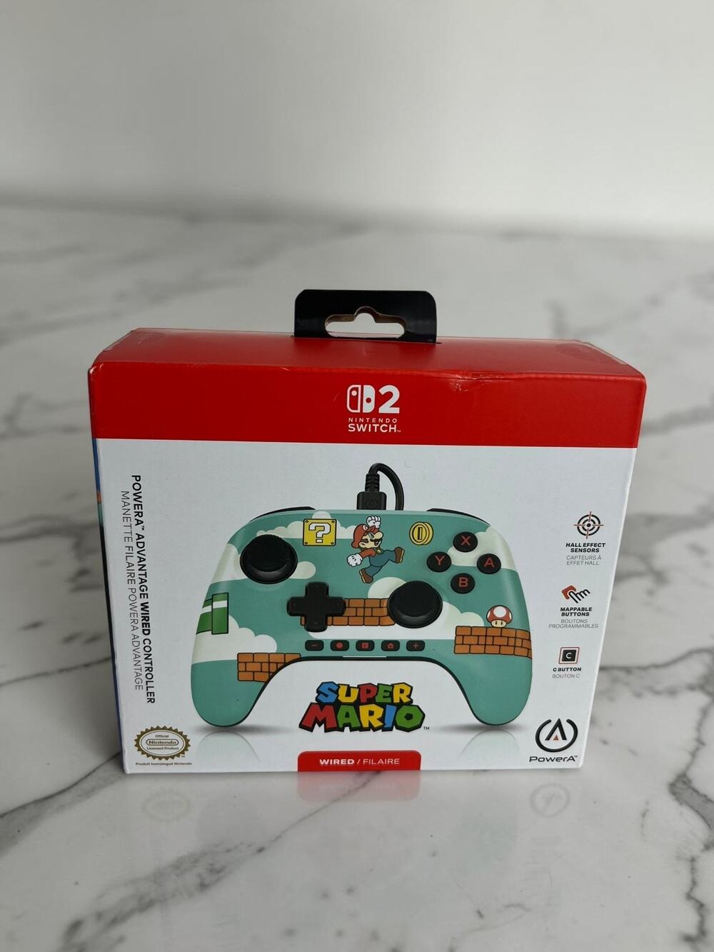 PowerA Nintendo Switch Wired Controller Super Mario Advantage USB New Sealed